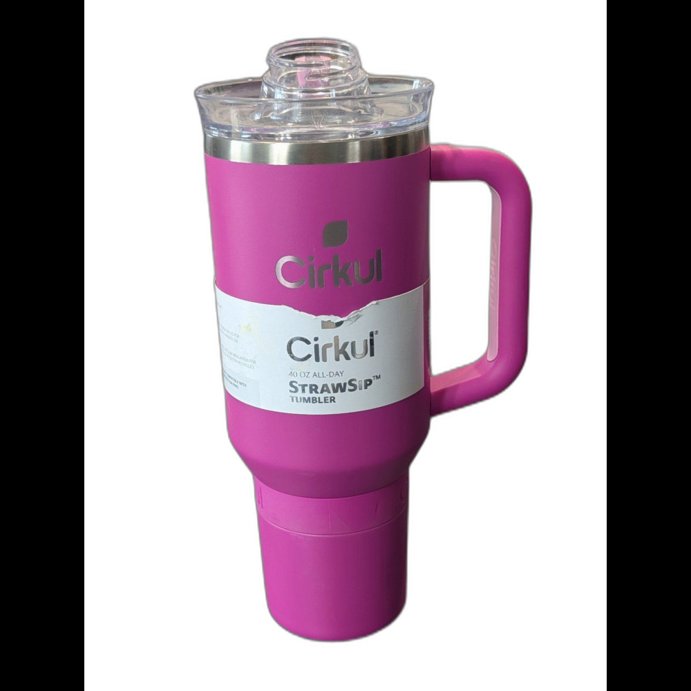 Cirkul 40oz All-Day StrawSip Tumbler in "Brink" Bright Pink